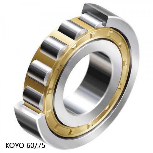60/75 KOYO Single-row deep groove ball bearings