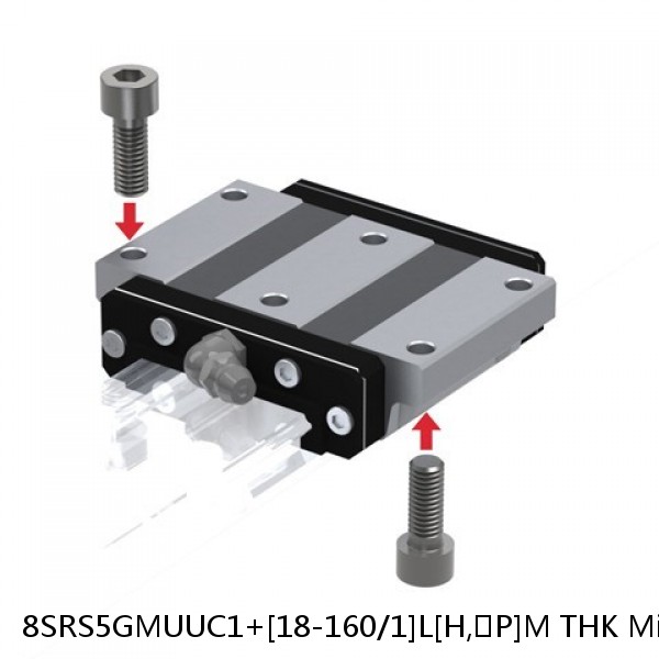 8SRS5GMUUC1+[18-160/1]L[H,​P]M THK Miniature Linear Guide Full Ball SRS-G Accuracy and Preload Selectable