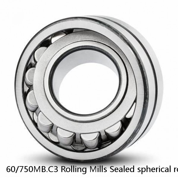 60/750MB.C3 Rolling Mills Sealed spherical roller bearings continuous casting plants