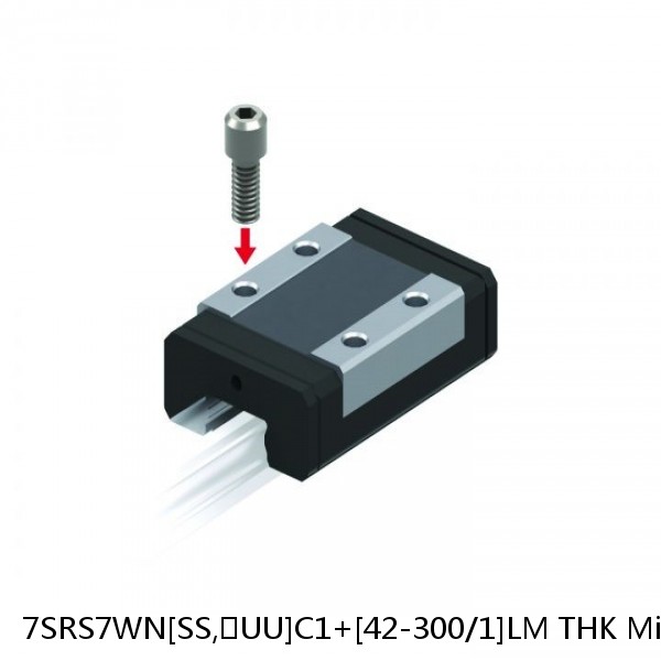 7SRS7WN[SS,​UU]C1+[42-300/1]LM THK Miniature Linear Guide Caged Ball SRS Series #1 small image