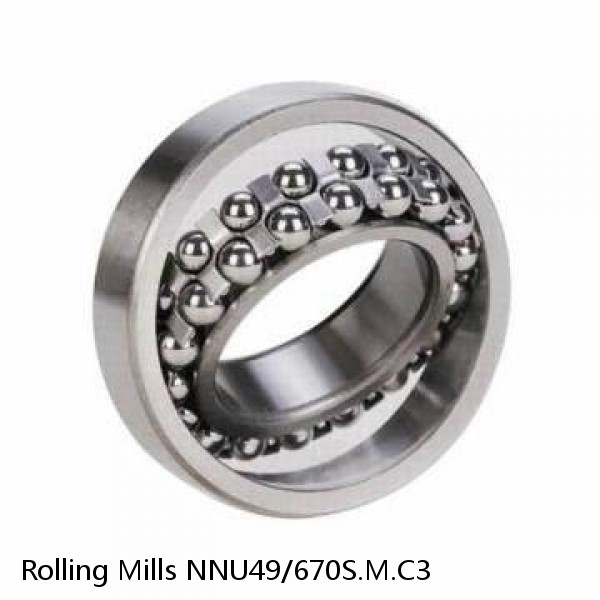 NNU49/670S.M.C3 Rolling Mills Sealed spherical roller bearings continuous casting plants
