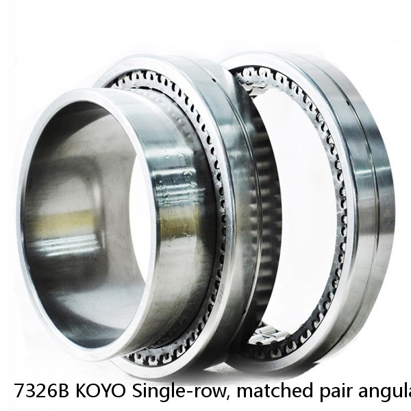 7326B KOYO Single-row, matched pair angular contact ball bearings #1 image