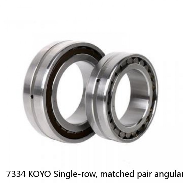 7334 KOYO Single-row, matched pair angular contact ball bearings #1 image