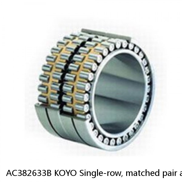 AC382633B KOYO Single-row, matched pair angular contact ball bearings #1 image