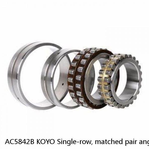 AC5842B KOYO Single-row, matched pair angular contact ball bearings #1 image