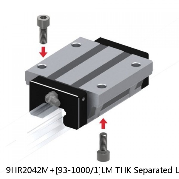 9HR2042M+[93-1000/1]LM THK Separated Linear Guide Side Rails Set Model HR #1 image